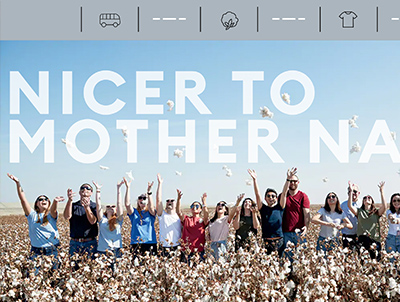 Banana Republic Wildly Soft Cotton campaign landing page with California road-trip storytelling