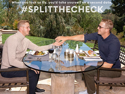 Banana Republic Core Temp campaign landing page featuring Jared Goff and interactive product storytelling